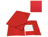 Папка на резинках BRAUBERG &quot;Contract&quot; красная, до 300 листов, 0,5мм, бизнес-класс 221798