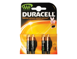 Батарейки DURACELL AAA LR3, КОМПЛЕКТ 4шт., в блистере, 1.5В, (работают до 10 раз дольше) (шк 2543) 450403